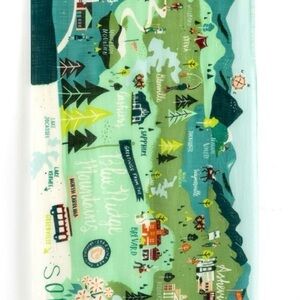 Spartina 449 Scenic Print Scarf - Green and Blue